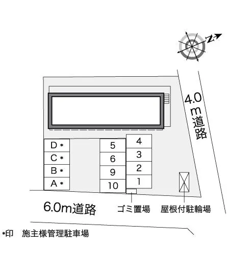 ★手数料０円★西宮市山口町上山口３丁目 月極駐車場